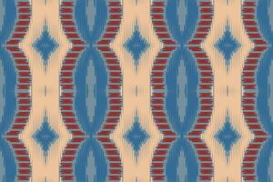 Motiv Ikat nahtlos Muster Stickerei Hintergrund. Ikat Muster geometrisch ethnisch orientalisch Muster traditionell. Ikat aztekisch Stil abstrakt Design zum drucken Textur, Stoff, Saree, Sari, Teppich. vektor