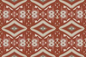 Ikat nahtlos Muster Stickerei Hintergrund. Ikat Chevron geometrisch ethnisch orientalisch Muster traditionell. Ikat aztekisch Stil abstrakt Design zum drucken Textur, Stoff, Saree, Sari, Teppich. vektor