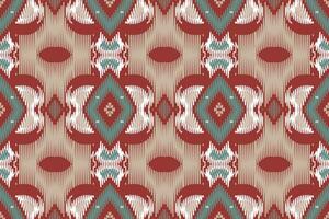 Ikat nahtlos Muster Stickerei Hintergrund. Ikat Stoff geometrisch ethnisch orientalisch Muster traditionell. Ikat aztekisch Stil abstrakt Design zum drucken Textur, Stoff, Saree, Sari, Teppich. vektor