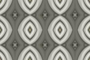 Motiv Ikat nahtlos Muster Stickerei Hintergrund. Ikat Stoff geometrisch ethnisch orientalisch Muster traditionell.aztekisch Stil abstrakt Vektor Design zum Textur, Stoff, Kleidung, Verpackung, Sarong.