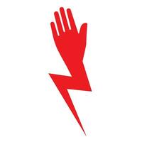 Hand stark Vektor Symbol