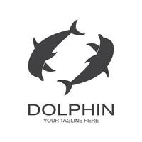 Delfin Logo Symbol Vektor