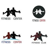 Bodybuilder Logo Vorlage vektor