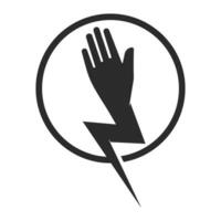 Hand stark Vektor Symbol