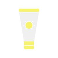 Sonne Lotion, Sonnencreme, Sonnencreme Sahne zum uv Block Sonne Schutz. Sonnenbrand Bildschirm zum Baden Strand Ferien Symbol Linie zum Netz Handy, Mobiltelefon Infografiken. Vektor Illustration gefüllt Gliederung Stil eps 10