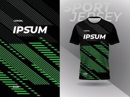 grünes abstraktes T-Shirt Sport-Jersey-Design für Fußball-Fußballrennen Gaming Motocross Radfahren Laufen vektor
