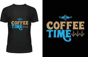 Kaffee-T-Shirt-Design vektor