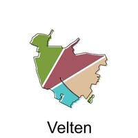 Karte von velten modern Umriss, hoch detailliert Vektor Illustration Design Vorlage, geeignet zum Ihre Unternehmen