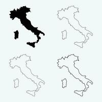Karte von Italien Illustrationen Vektor