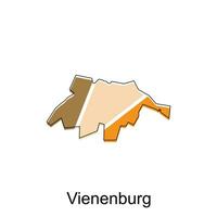 Karta av vienenburg modern översikt, hög detaljerad vektor illustration design mall, lämplig för din företag