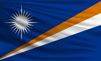 Vektor Flagge von Marshall Inseln