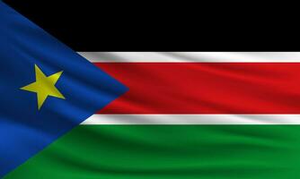 Vektor Flagge von Süd Sudan