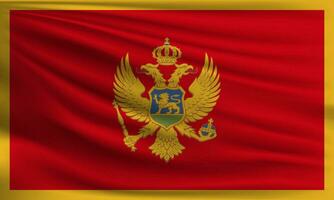 Vektor Flagge von Montenegro