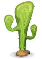 tecknad mexikansk kaktus