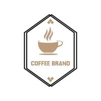 Kaffee Geschäft Jahrgang Vektor Logo. Hipster und retro Stil. perfekt zum Ihre Geschäft Design.