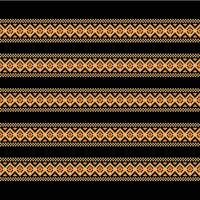 etnisk geometrisk tyg mönster korsa stitch.ikat broderi etnisk orientalisk pixel mönster svart bakgrund. abstrakt, vektor, illustration. textur, kläder, ram, dekoration, motiv, siden tapet. vektor