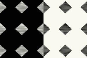 etnisk ikat tyg mönster geometrisk stil.afrikansk ikat broderi etnisk orientalisk mönster svart vit bakgrund. abstrakt, vektor, illustration.textur, kläder, ram, dekoration, matta, motiv. vektor