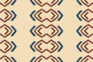 etnisk ikat tyg mönster geometrisk stil.afrikansk ikat broderi etnisk orientalisk mönster brun grädde bakgrund. abstrakt, vektor, illustration.textur, kläder, ram, dekoration, matta, motiv. vektor