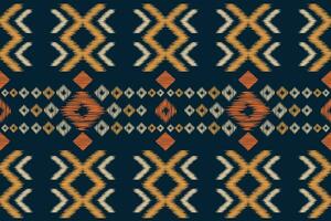 etnisk ikat tyg mönster geometrisk stil.afrikansk ikat broderi etnisk orientalisk mönster blå bakgrund. abstrakt, vektor, illustration.textur, kläder, ram, dekoration, matta, motiv. vektor