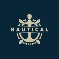 fartyg roder logotyp, elegant nautisk havs vektor enkel minimalistisk design hav segling fartyg