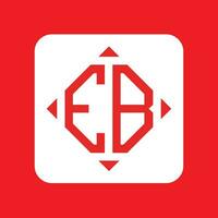 kreativ enkel första monogram eb logotyp mönster. vektor