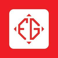 kreativ einfach Initiale Monogramm fg Logo Entwürfe. vektor