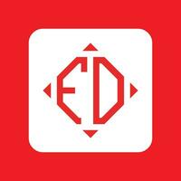 kreativ einfach Initiale Monogramm fd Logo Entwürfe. vektor