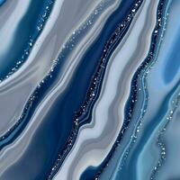 abstrakt Hintergrund mit ein Flüssigkeit Marmor Design und Silber Elemente vektor