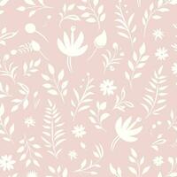 elegant Blumen- Muster Design Hintergrund vektor