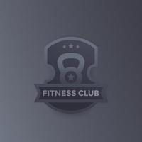 Fitnessclub, Fitnessstudio-Vektorlogo, Emblem-Design vektor