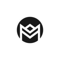 brev m logotyp med modern design aning din företag eller företag vektor