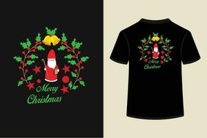 fröhlich Weihnachten Vektor T-Shirt Design.