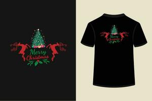 fröhlich Weihnachten Vektor T-Shirt Design.