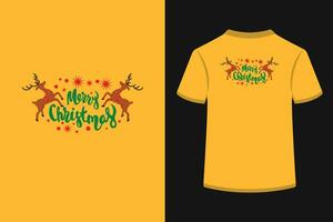 fröhlich Weihnachten Vektor T-Shirt Design.