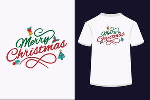 glad jul t-shirt design. vektor