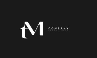 tm Alphabet Briefe Initialen Monogramm Logo mt, t und m vektor