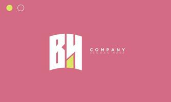 bh Alphabet Briefe Initialen Monogramm Logo hb, b und h vektor