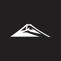 einfach geometrisch Berg Logo Vektor
