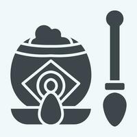 ikon para te. relaterad till argentina symbol. glyf stil. enkel design redigerbar. enkel illustration vektor