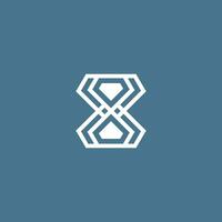 Diamant Unendlichkeit Logo Design mit modern kreativ Konzept vektor