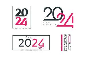 2024 logotyp design ikon vektor med kreativ begrepp