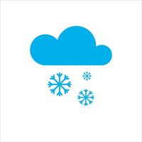 Schnee Wolke Symbol Vektor Illustration Symbol