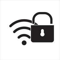 blockerad Wi-Fi ikon vektor illustration symbol