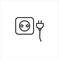 Steckdose und Stecker Symbol Vektor Illustration Symbol