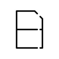 esim oder eingebettet sim Symbol im Linie Stil Design isoliert auf Weiß Hintergrund. editierbar Schlaganfall. vektor