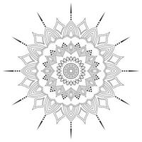 blomma mandala. vintage dekorativa element. orientaliskt mönster, vektorillustration. islam, arabiska, indiska, marockanska, spanien, turkiska, pakistan, kinesiska, mystiker, ottomanska motiv. målarbok sida vektor