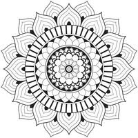 Blumen-Mandala. vintage dekorative elemente. orientalisches Muster, Vektorillustration. islamische, arabische, indische, marokkanische, spanische, türkische, pakistanische, chinesische, mystische, osmanische Motive. Malbuch Seite vektor