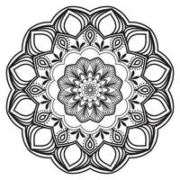 Blumen-Mandala. vintage dekorative elemente. orientalisches Muster, Vektorillustration. islamische, arabische, indische, marokkanische, spanische, türkische, pakistanische, chinesische, mystische, osmanische Motive. Malbuch Seite vektor