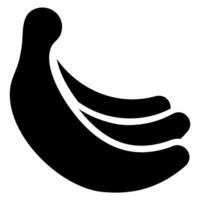 Bananen-Glyphe-Symbol vektor