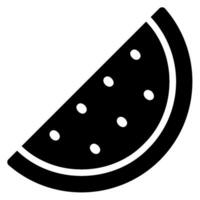 Wassermelonen-Glyphensymbol vektor